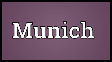 munich meaning